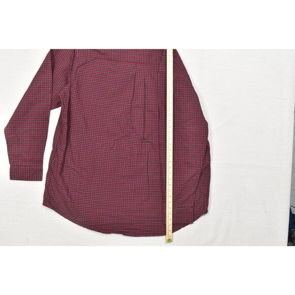The Foundry Supply Co. Men's Red Plaid Button-Down Shirt Long Sleeve Size 2XLT - Picture 6 of 8